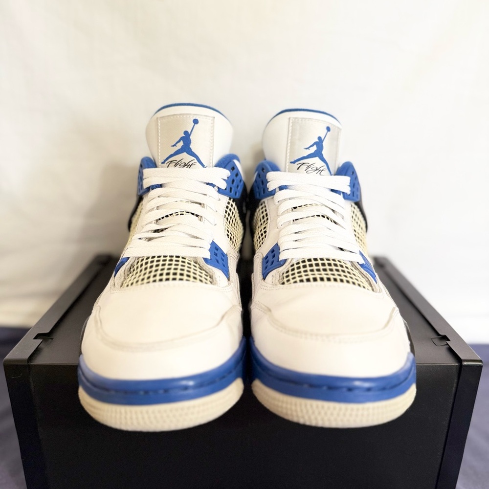 AUTHENTIC Jordan 4 Retro “Motorsports” size 12 308497-117 2017 PRE-OWNED - Picture 7 of 8